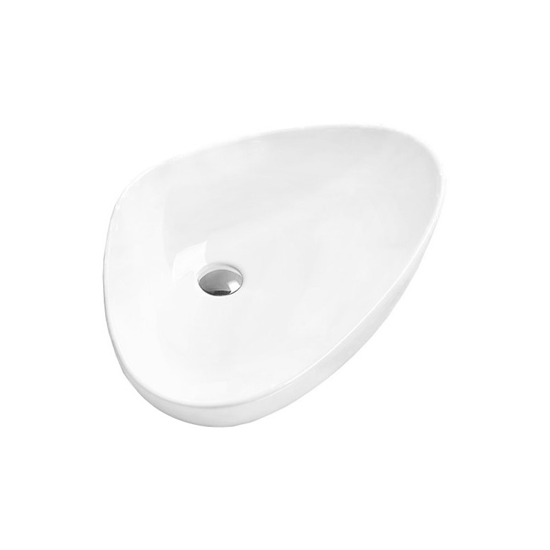 Mexen Bella lavabo sobre encimera 59 x 39 cm, blanco - 21465900