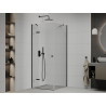 Mexen Roma draaideur douchecabine 80 x 80 cm, transparant, zwart - 854-080-080-70-00