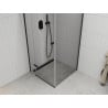 Mexen Roma Duschkabine Pendeltür 90 x 90 cm, transparent, schwarz - 854-090-090-70-00