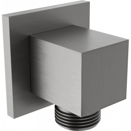 Mexen Cube conexión angular, gris pistola cepillado - 79340-66