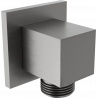Mexen Cube conexión angular, gris pistola cepillado - 79340-66