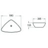 Mexen Bella countertop sink 59 x 39 cm, white - 21465900
