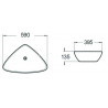 Mexen Bella pealistme valamu 59 x 39 cm, valge - 21465900
