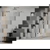 Mexen Roma cabine de douche pivotante 100 x 100 cm, transparent, noire - 854-100-100-70-00