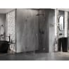 Mexen Lunar kabina prysznicowa uchylna prawa 100 x 100 cm, transparent, gun metal - 834-100-100-95-00-P