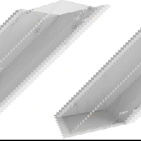 Mexen Lunar douchekabinn opklappbar riets 70 x 70 cm, transparent, gebasteltem Nickel - 834-070-070-97-00-P