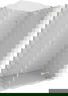 Mexen Lunar Duschkabine schwenkbar rechts 85 x 80 cm, transparent, gebürsteter Nickel - 834-085-080-97-00-P