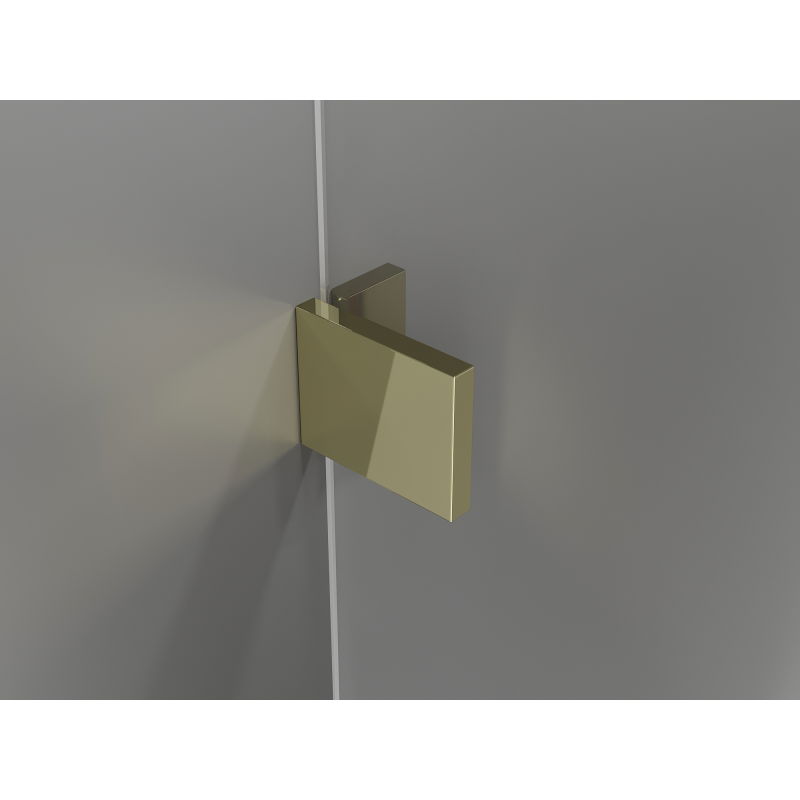 Mexen Lunar cabine de douche battante gauche 90 x 90 cm, transparent, or - 834-090-090-50-00-L