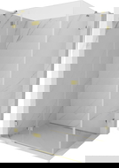 Mexen Lunar Duschkabine Schwingtür links 100 x 90 cm, transparent, gold - 834-100-090-50-00-L