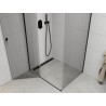 Mexen Roma preklopna tuš kabina 90 x 70 cm, prozirna, crna - 854-090-070-70-00