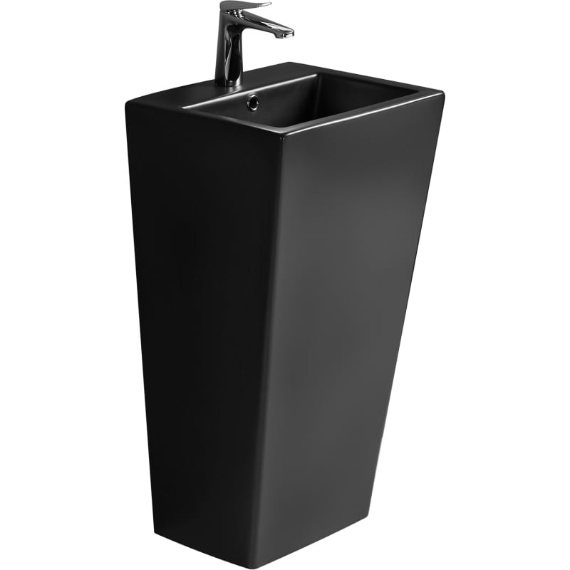 Mexen Liza freistehendes Waschbecken 43 x 38 cm, schwarz matt - 26154470