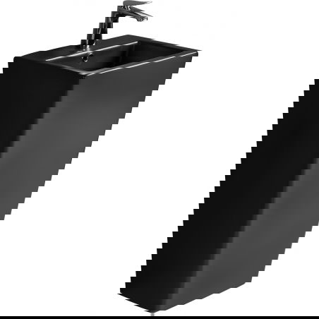 Mexen Liza lavabo a pavimento 44 x 38 cm, nero opaco - 26154470