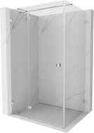 Mexen Lunar T lijeva nagibna tuš kabina 125 x 80 cm, prozirna, krom - 834T-125-080-01-00-L