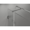 Mexen Lunar T lijeva nagibna tuš kabina 125 x 80 cm, prozirna, krom - 834T-125-080-01-00-L