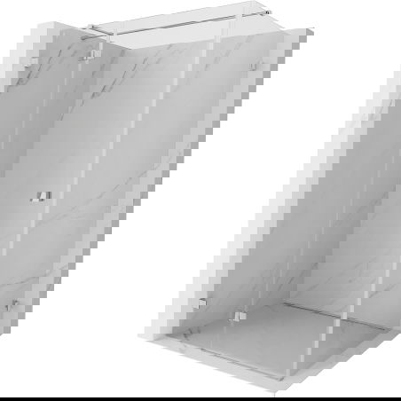 Mexen Lunar T Duschkabine zum Öffnen links 140 x 80 cm, transparent, Chrom - 834T-140-080-01-00-L