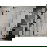 Mexen Roma draaideur douchecabine 100 x 70 cm, transparant, zwart - 854-100-070-70-00
