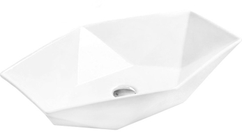 Mexen Elena above-counter sink 63 x 41 cm, white - 21476300