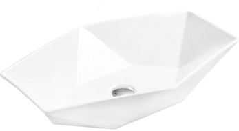 Mexen Elena lavabo à poser 63 x 41 cm, blanc - 21476300