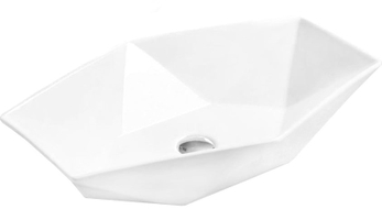 Mexen Elena lavabo sur comptoir 63 x 41 cm, blanc - 21476300