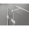 Mexen Lunar T Duschkabine Schwenktür links 120 x 80 cm, transparent, weiß - 834T-120-080-20-00-L