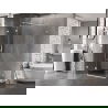 Mexen Lunar T Duschkabine schwenkbar links 125 x 80 cm, transparent, weiß - 834T-125-080-20-00-L