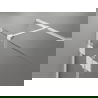 Mexen Lunar T Duschkabine schwenkbar links 125 x 80 cm, transparent, weiß - 834T-125-080-20-00-L
