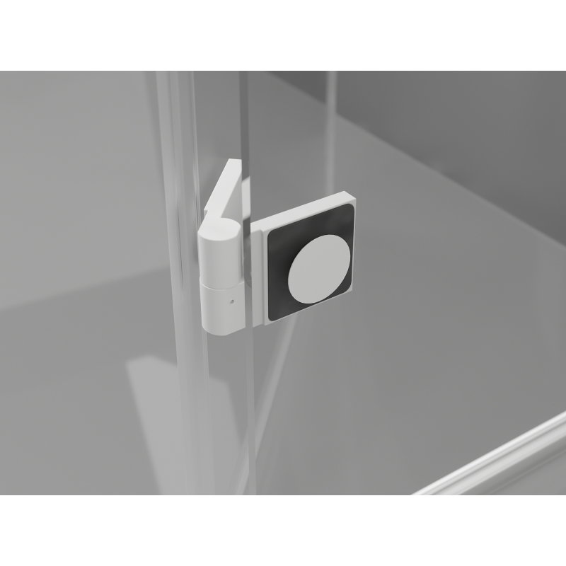 Mexen Lunar T ντουζιέρα ανοιγόμενη αριστερή 140 x 80 εκ, διαφανής, λευκή