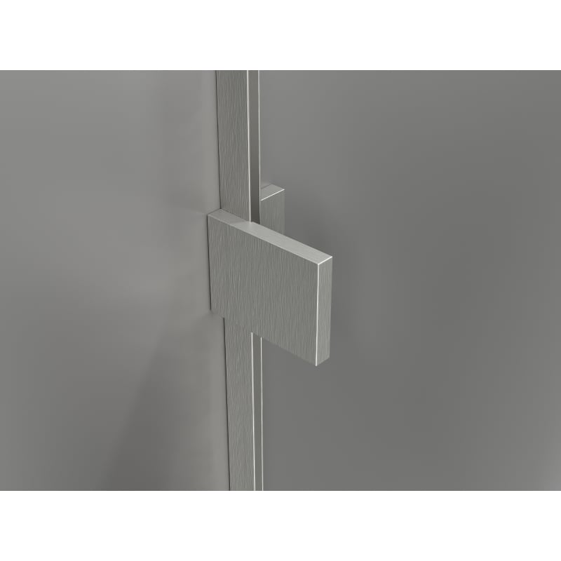 Mexen Lunar L Duo kabina tuš kabina s lijevom vratnom šarkom 115 x 95 cm, prozirna, brušeni nikal - 834L-115L-095P-97-00