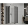 Mexen Roma draaiende douchecabine 70 x 70 cm, grafiet, chroom - 854-070-070-01-40