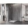 Mexen Lunar L Duo Pivot Shower Enclosure 115 x 115 cm, Clear, Brushed Nickel - 834L-115L-115P-97-00