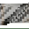 Mexen Roma draaideur douchecabine 90 x 90 cm, grafiet, chroom - 854-090-090-01-40