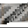 Mexen Roma draaideur douchecabine 90 x 90 cm, grafiet, chroom - 854-090-090-01-40