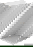 Mexen Lunar L Duo Duschkabine links öffnend 120 x 100 cm, transparent, gebürsteter Nickel - 834L-120L-100P-97-00