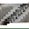Mexen Roma Duschkabine schwenkbar 70 x 90 cm, Graphit, Chrom - 854-070-090-01-40