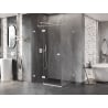 Mexen Lunar T Duschkabine schwenkbar links 120 x 100 cm, transparent, weiß - 834T-120-100-20-00-L