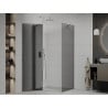 Mexen Roma pivot shower cabin 80 x 120 cm, graphite, chrome - 854-080-120-01-40