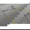 Mexen Lunar T Duschkabine schwenkbar links 140 x 80 cm, transparent, gold - 834T-140-080-50-00-L