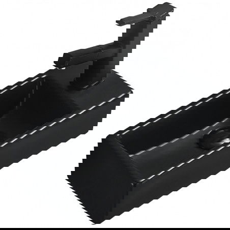 Mexen Inez opbouw waskom links 40 x 20 cm, zwart mat - 21484085L