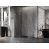Mexen Lunar T lijeva zakretna tuš kabina 115 x 100 cm, prozirna, zlatna - 834T-115-100-50-00-L