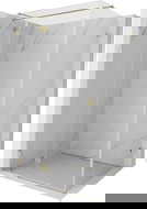 Mexen Lunar T douchecabine scharnierend links 120 x 100 cm, transparant, goud - 834T-120-100-50-00-L