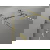 Mexen Lunar T draaideur douchecabine links 140 x 100 cm, transparant, goud - 834T-140-100-50-00-L