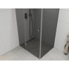 Mexen Roma tuš kabina s otvorom 100 x 120 cm, grafit, krom - 854-100-120-01-40