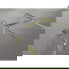Mexen Lunar T douchecabine linksdraaiend 125 x 80 cm, transparant, geborsteld goud - 834T-125-080-55-00-L