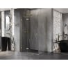 Mexen Lunar T cabine de douche pivotante gauche 140 x 80 cm, transparent, or brossé - 834T-140-080-55-00-L