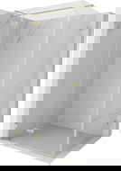 Mexen Lunar T douchecabine draaiend links 120 x 90 cm, transparant, geborsteld goud - 834T-120-090-55-00-L
