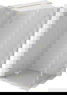 Mexen Lunar T douchecabine scharnierend links 120 x 90 cm, transparant, geborsteld goud - 834T-120-090-55-00-L