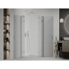 Mexen Roma Duo scharnierende douchecabine 70 x 70 cm, transparant, chroom - 854-070-070-02-00