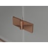 Mexen Lunar T cabine de douche pivotante gauche 120 x 90 cm, transparent, or rose - 834T-120-090-60-00-L