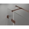 Mexen Lunar T cabine de douche pivotante gauche 120 x 90 cm, transparent, or rose - 834T-120-090-60-00-L