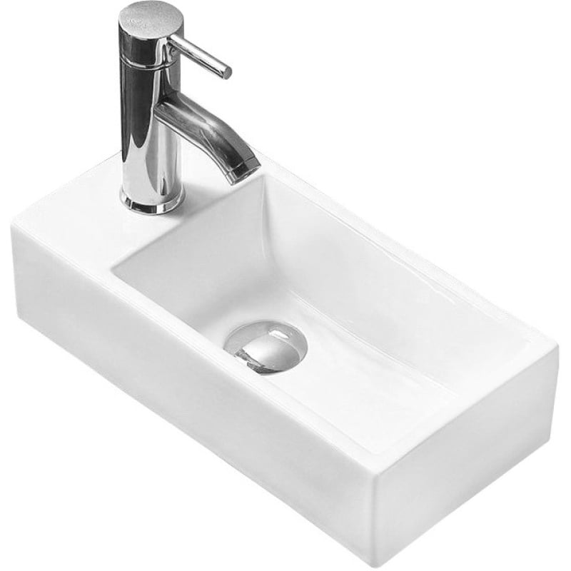 Mexen Inez Vasakpoolne tööpinna ülavann 40 x 20 cm, valge - 21484000R